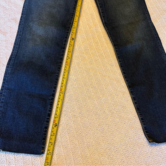 Hudson Natalie LEI Dark Wash Denim Skinny Raw Ankle Hem Jeans women’s size 28 - Picture 12 of 13